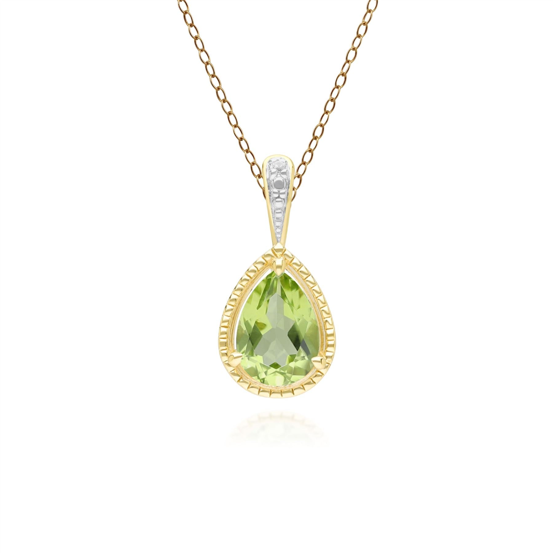 classic-pear-peridot-diamond-pendant-necklace-in-9ct-yellow-gold-135p2143039