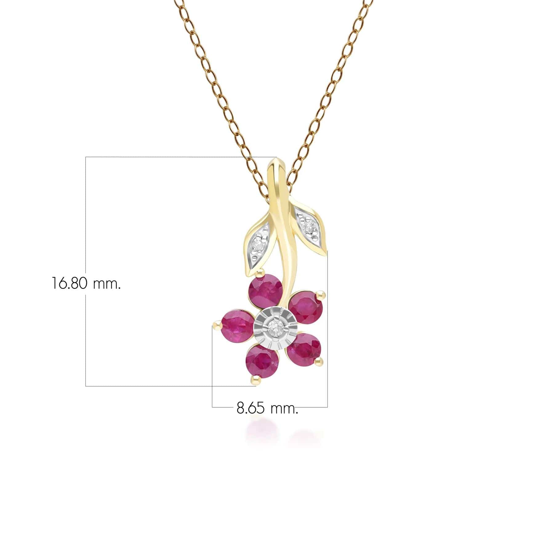 floral-ruby-diamond-pendant-necklace-in-9ct-yellow-gold-132p1918029 Dimensions