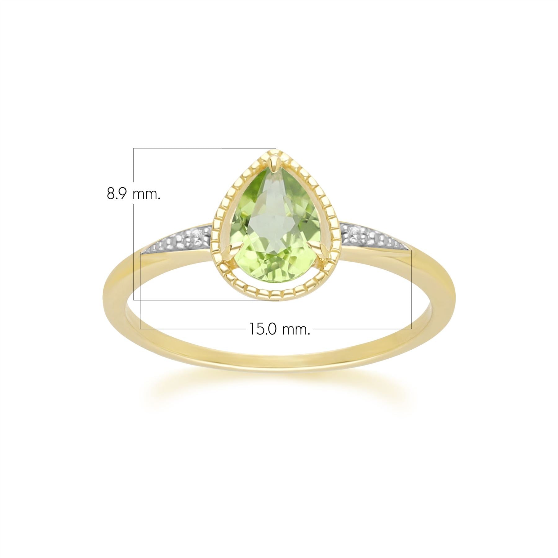 classic-pear-peridot-diamond-ring-in-9ct-yellow-gold-135r2139039 Dimensions