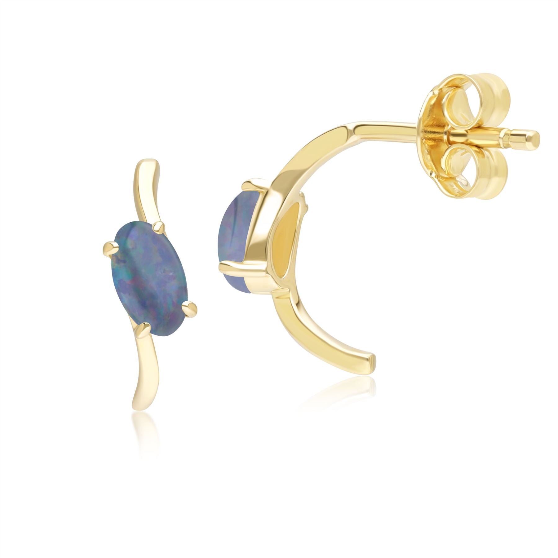 classic-oval-triplet-opal-half-hoop-earrings-in-9ct-yellow-gold-135e1890029 Side