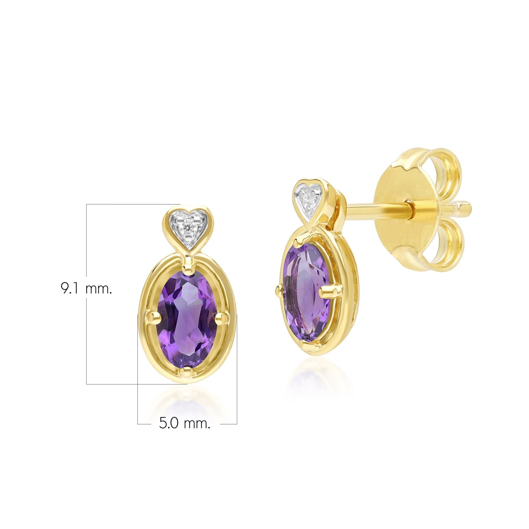 classic-oval-amethyst-diamond-heart-stud-earrings-in-9ct-yellow-gold-135e1911019 Dimensions